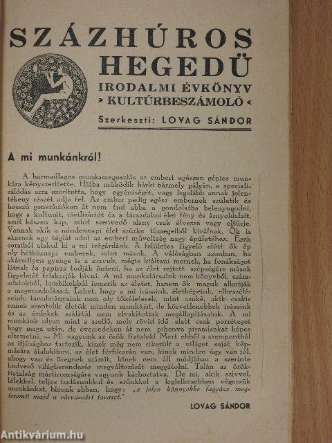 Százhúros Hegedü Kultúrbeszámoló