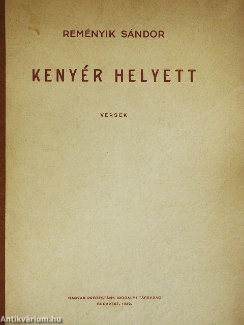 Kenyér helyett