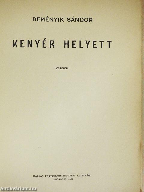 Kenyér helyett
