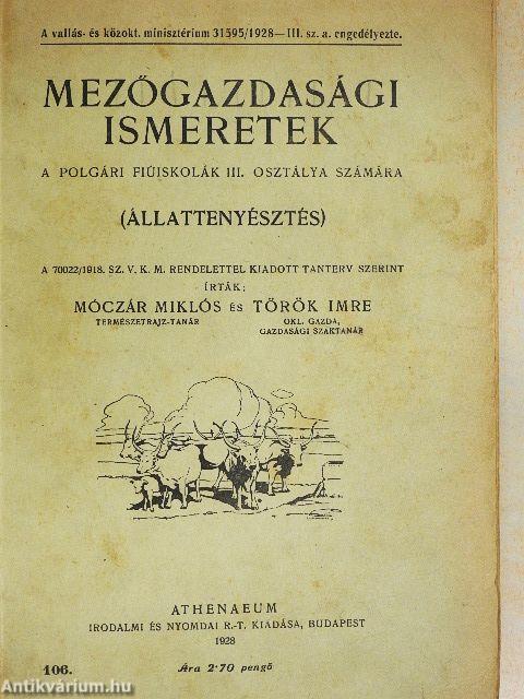 Mezőgazdasági ismeretek