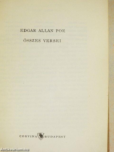 Edgar Allan Poe összes versei 