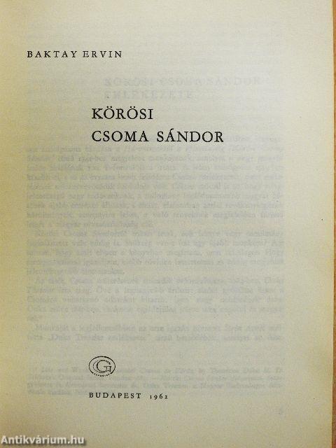 Körösi Csoma Sándor