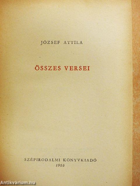 József Attila összes versei