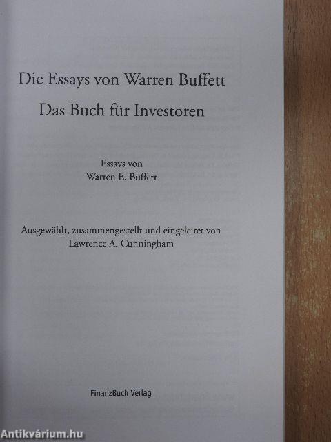 Die Essays von Warren Buffett