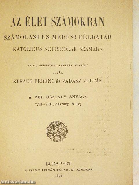 Az élet számokban VIII.