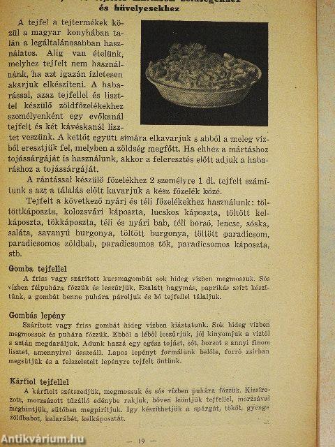 Tejes ételek könyve