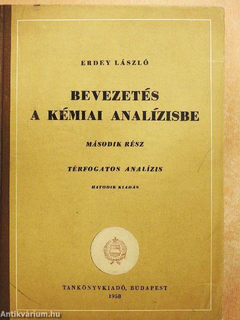 Bevezetés a kémiai analízisbe II.
