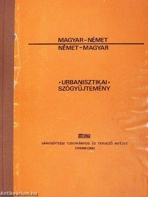Magyar-német/német-magyar urbanisztikai szógyűjtemény