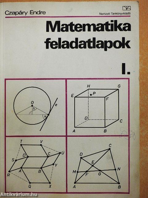 Matematikai feladatlapok I.