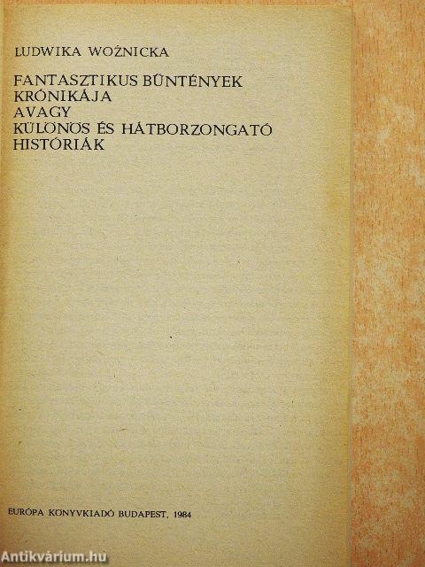 Fantasztikus bűntények krónikája