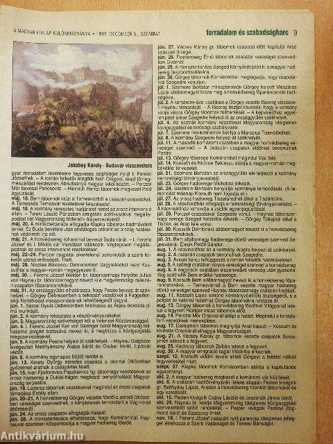 Forradalom és szabadságharc 1848 1998. december 5.