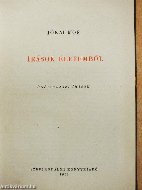 Írások életemből