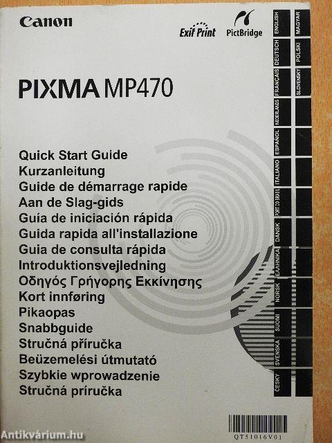 Canon Pixma MP470 - Quick Start Guide