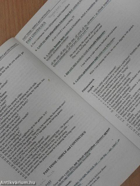 Angol nyelvtani gyakorlatok