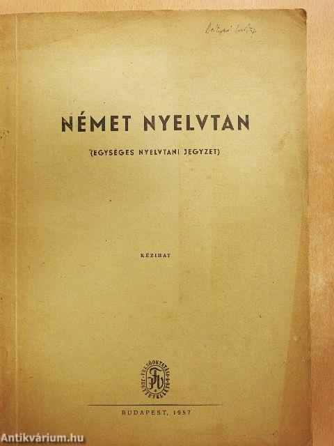 Német nyelvtan