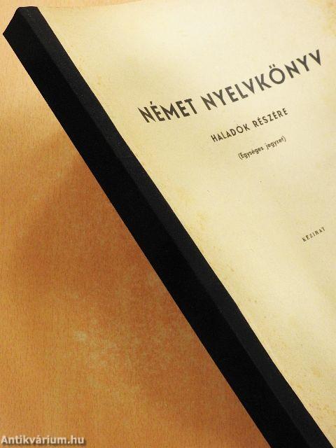 Német nyelvkönyv