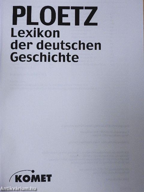 Ploetz Lexikon der deutschen Geschichte