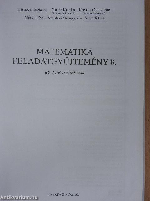Matematika Feladatgyűjtemény 8.