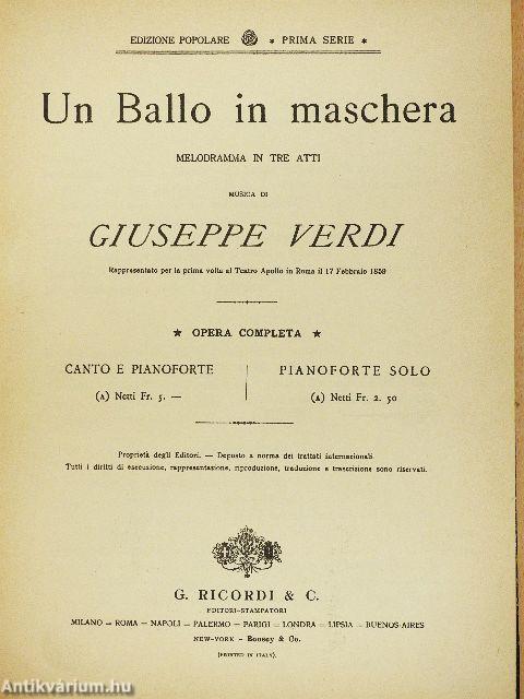 Un Ballo in maschera