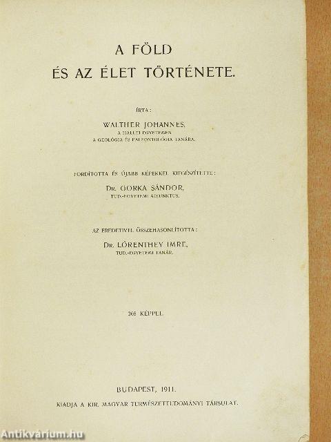 A Föld és az élet története