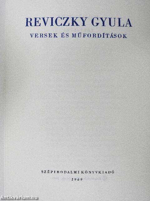 Reviczky Gyula művei I-II.