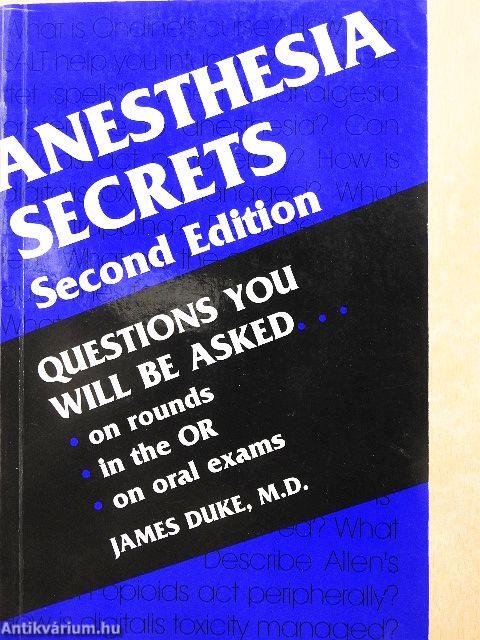 Anesthesia Secrets