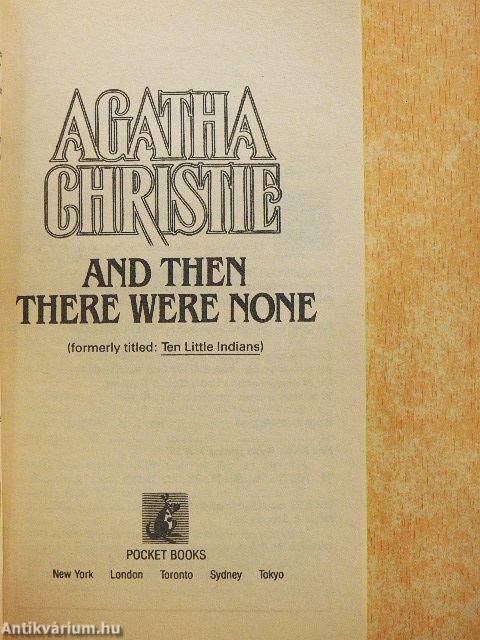 And Then There Were None