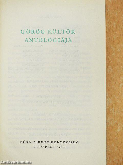 Görög költők antológiája