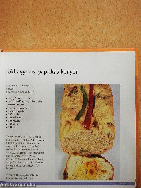 300 recept kenyérsütő géphez