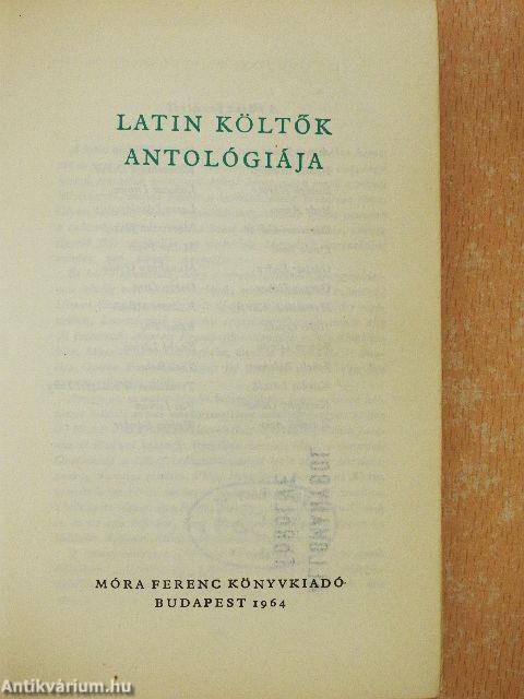 Latin költők antológiája