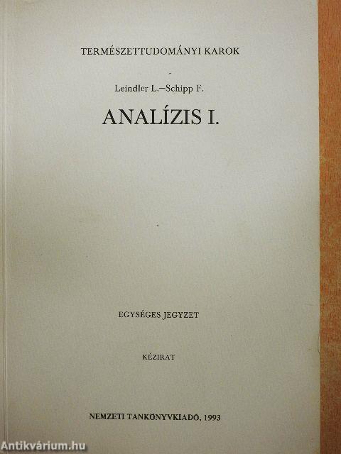 Analízis I.