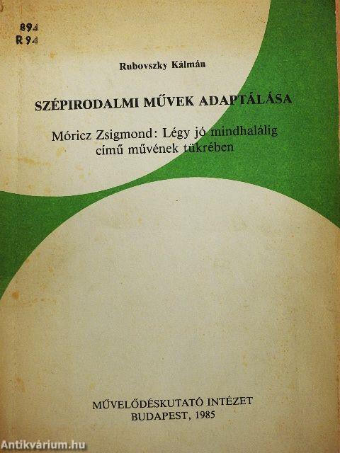 Szépirodalmi művek adaptálása