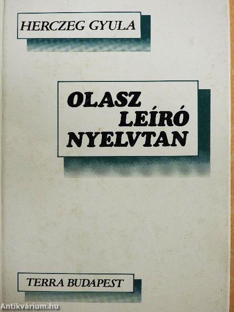 Olasz leíró nyelvtan