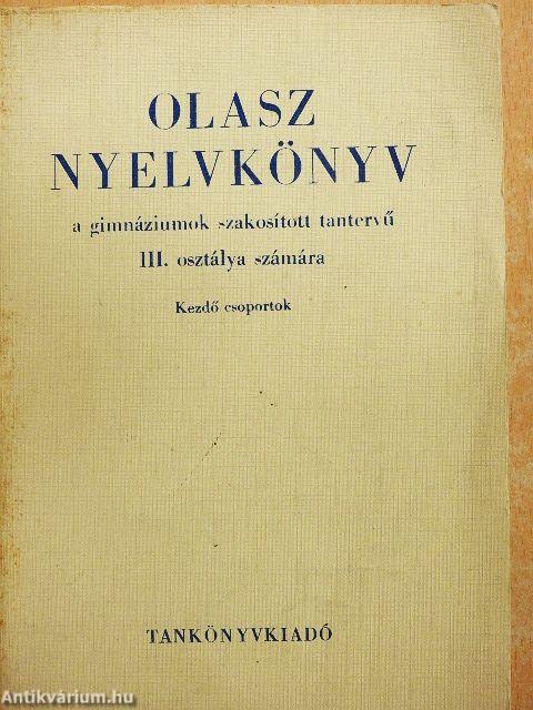Olasz nyelvkönyv III.
