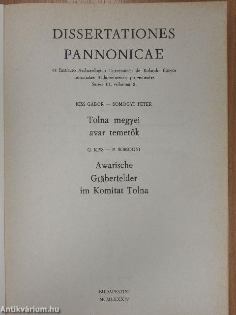 Tolna megyei avar temetők