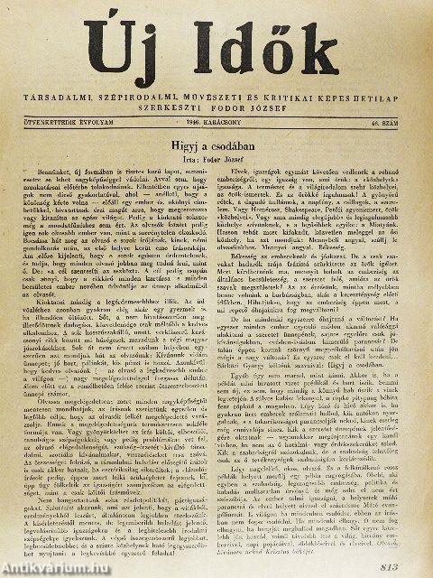Új Idők 1946. Karácsony