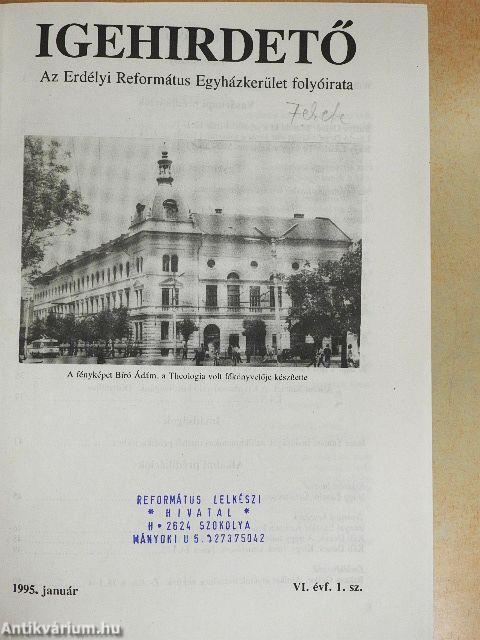 Igehirdető 1995. január-december