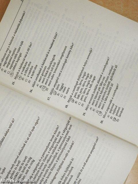 Biológiai tesztsorozatok általános iskolásoknak