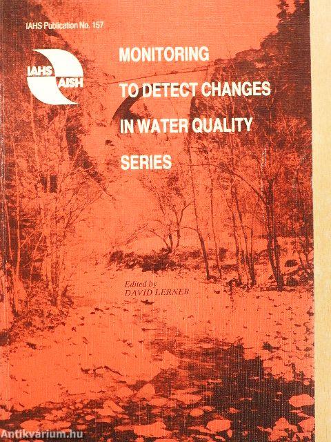 Monitoring to Detect Changes in Water Quality Series
