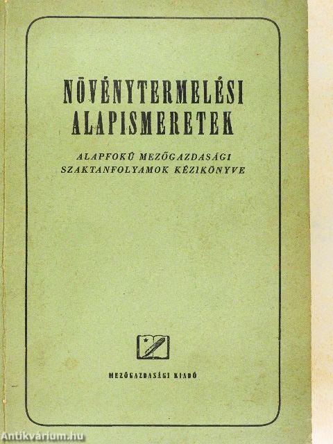 Növénytermelési alapismeretek