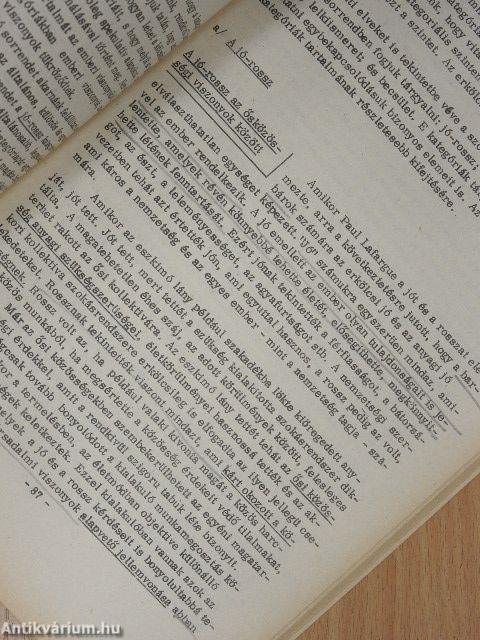 A marxista etika alapjai II.