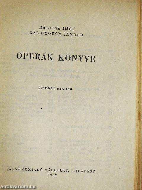 Operák könyve