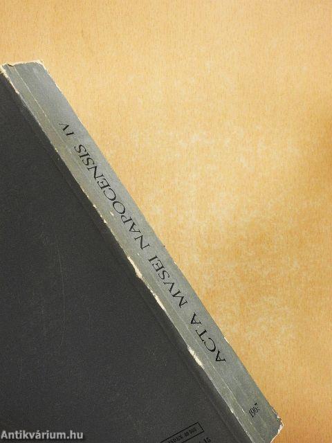 Acta Musei Napocensis IV