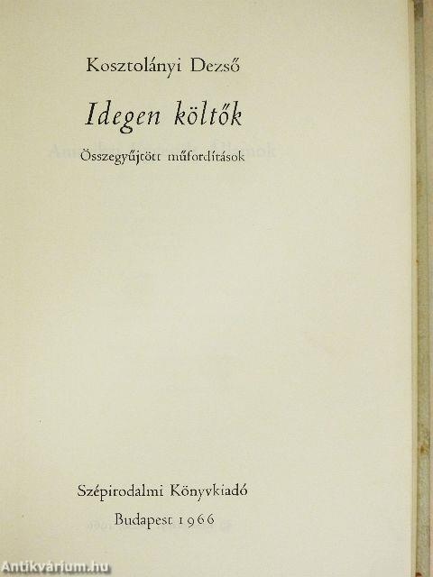Idegen költők