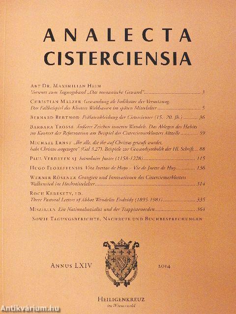 Analecta Cisterciensia LXIV