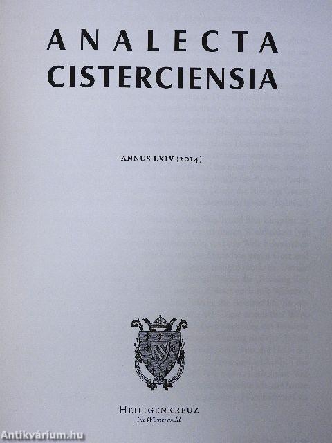 Analecta Cisterciensia LXIV