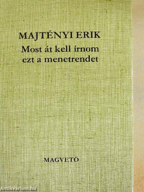 Most át kell írnom ezt a menetrendet