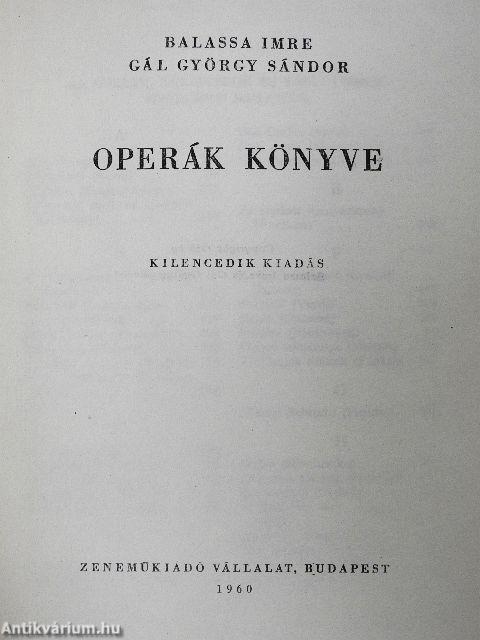 Operák könyve