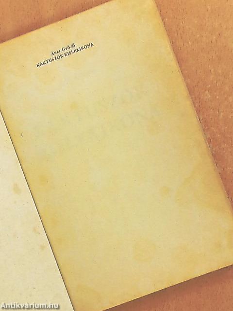 Kaktuszok kislexikona