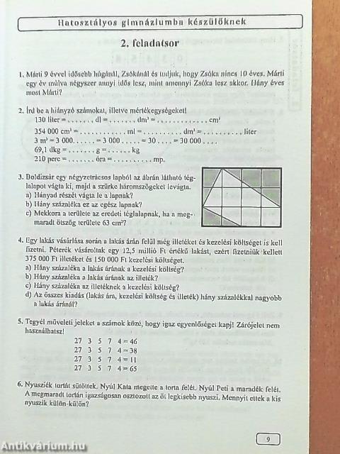 Középiskolás leszek! - Matematika